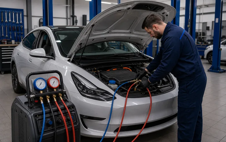 Заправка кондиціонера електромобіля у Харкові