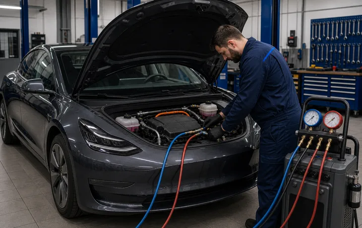Обслуговування кондиціонера електромобіля у Харкові